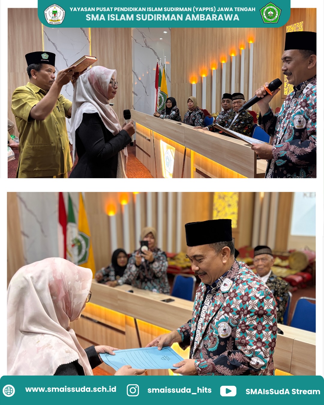 Penuh Haru dan Optimisme, SMA Islam Sudirman Ambarawa Gelar Lepas Sambut Kepala Sekolah